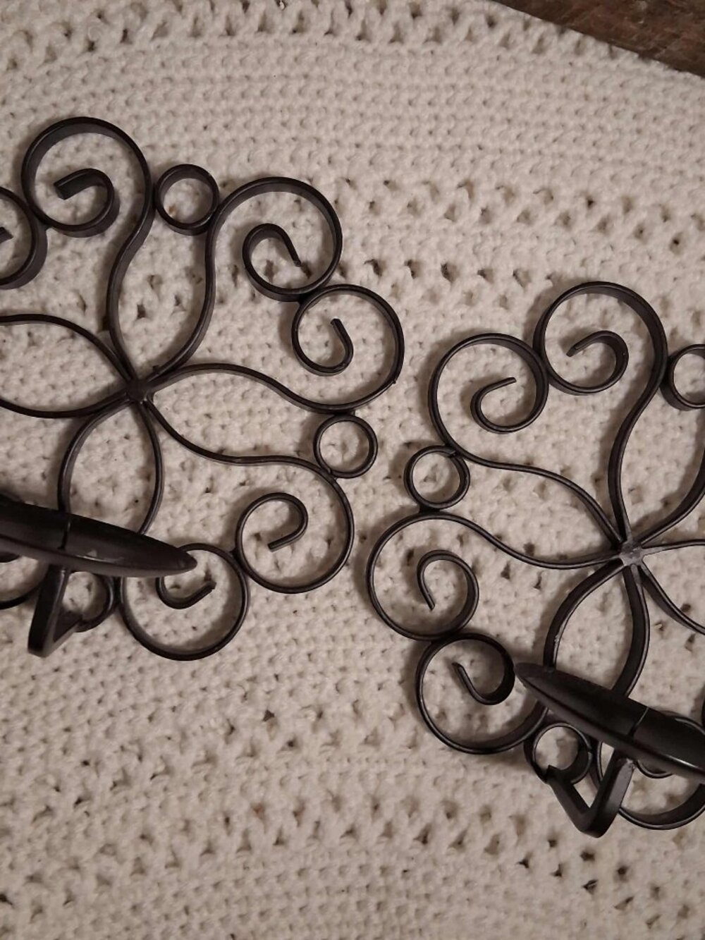 WALL CANDLE HOLDERS (SET OF 2) - Picture 1 of 5